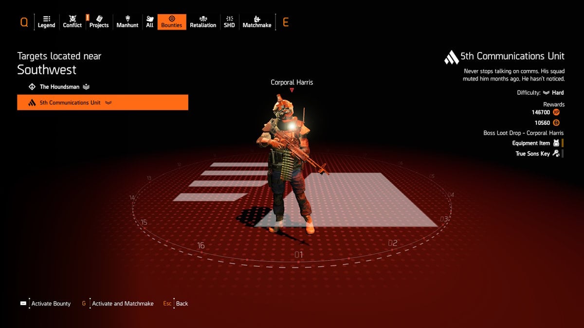 La Division 2 Y7S3 Scout 7 Solutions de chasse a Prime Harris de la Division 2