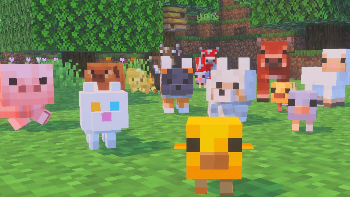 Tous les bebes mobs et comment les trouver dans Minecraft Des bébés mobs debout ensemble dans Minecraft
