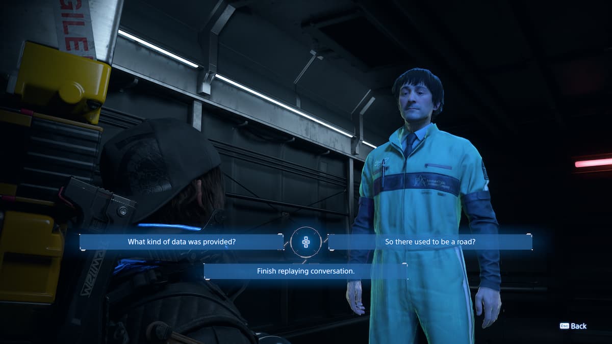 Capture d’écran de Death Stranding 2 avec la profondeur de champ désactivée