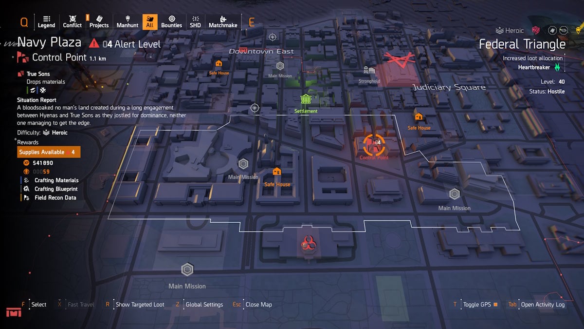 Les solutions de chasse a lenigme de la Division 2 La Division 2 Navy Plaza