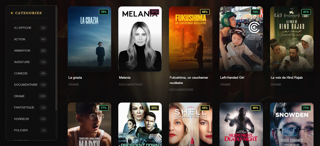categorie categorie nightflix