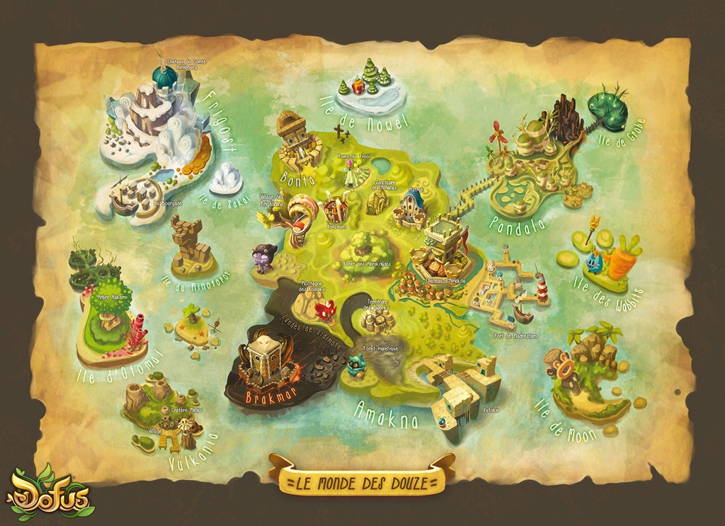 dofus carte monde des douze dofus carte monde des douze