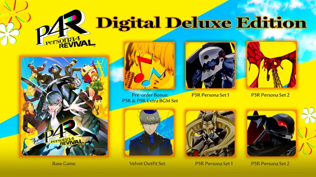 Bonus de precommande de Persona 4 Revival prix edition Bonus de precommande de Persona 4 Revival prix edition