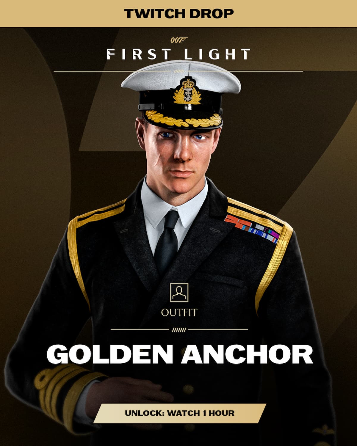 Comment obtenir les premiers drops Twitch de la 007 Light 007 Première Lumière Ancre Dorée