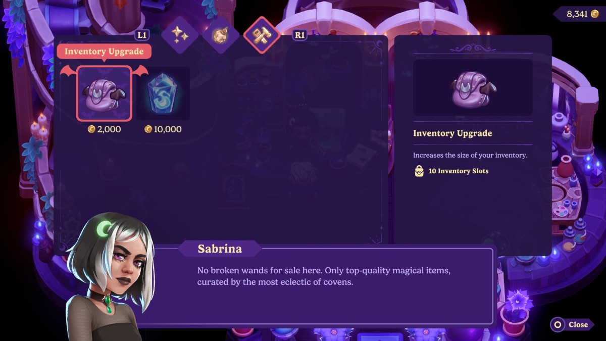 Comment augmenter votre espace dinventaire a Moonlight Peaks Mise à niveau de l’inventaire de Sabrina Moonlight Peaks