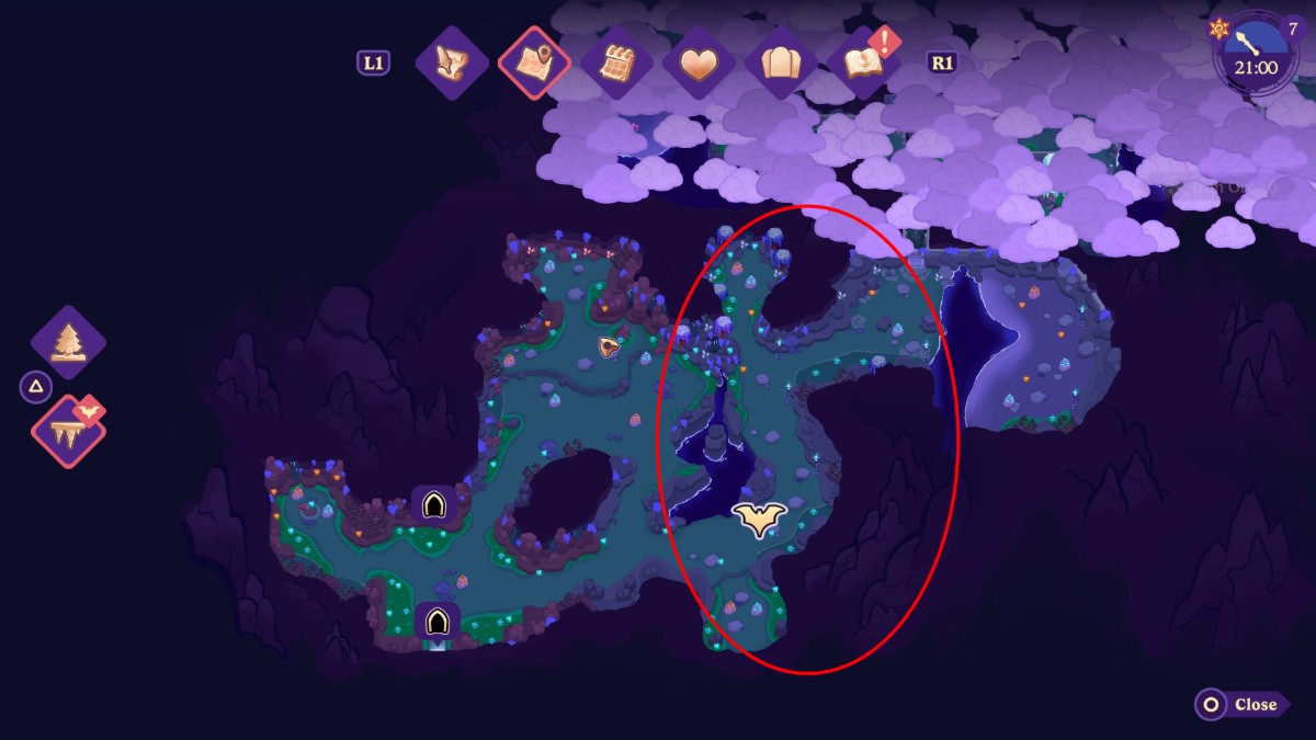 Comment obtenir des barres de fer a Moonlight Peaks Carte des Minerais de Fer Grotte des Échos Apparitions Pics au clair de lune