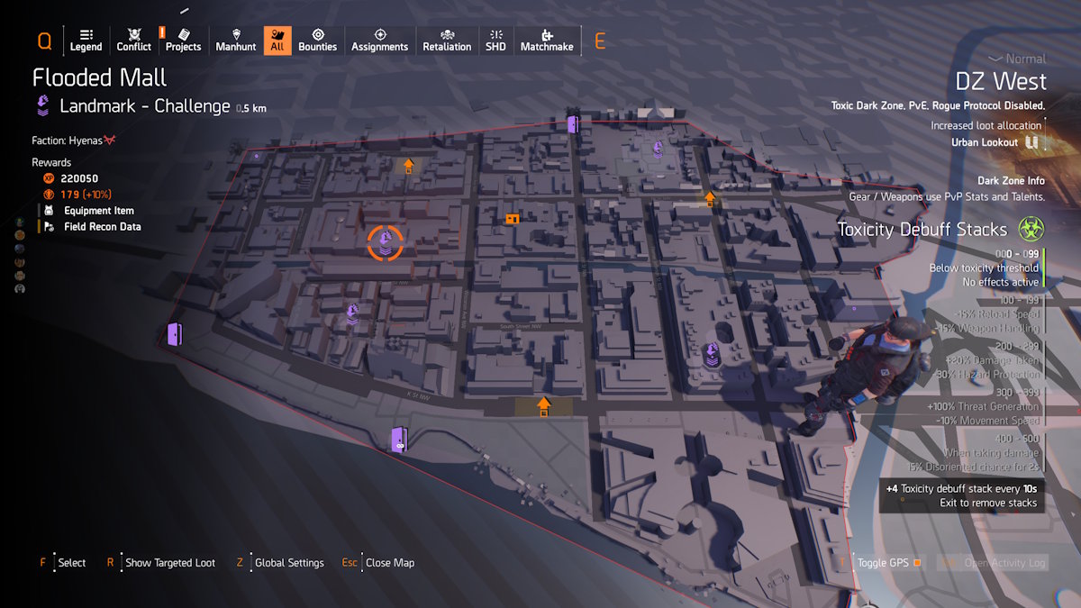 La Division 2 Y8S2 Scout 5 Solutions de chasse a Monuments de la Division 2 de la Zone Sombre
