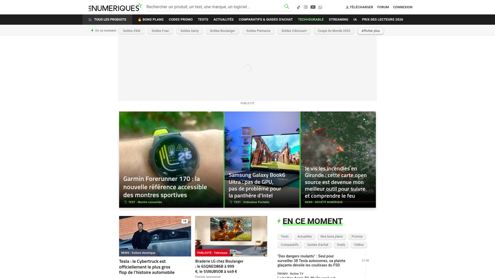 les numeriques homepage Comparatif des médias tech : quel webzine choisir selon ton profil ?