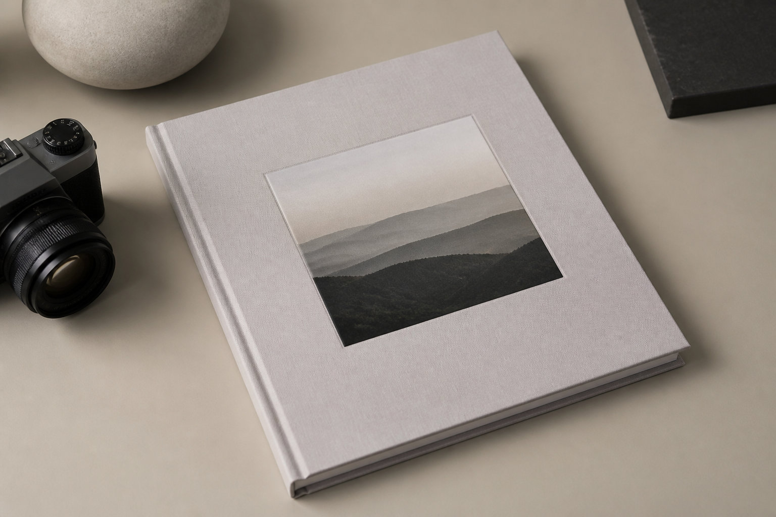 portfolio book with landscape photo Les détails pour une candidature au niveau supérieur