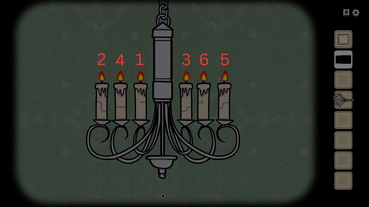 1786627032 971 Guide du Jour 1 du Serviteur du Lac – Tous La solution de l’énigme de la bougie, montre pour allumer d’abord la troisième bougie, puis la première, puis la quatrième, puis la deuxième, puis la sixième, puis la cinquième.