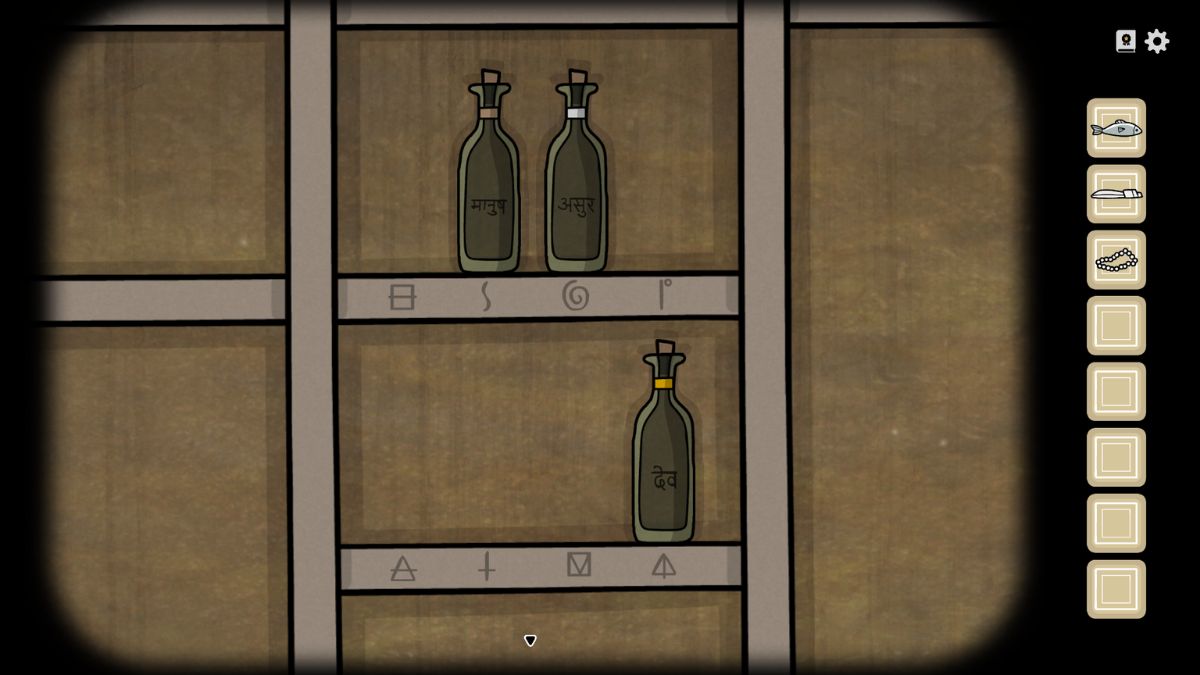 1786652600 365 Guide du Serviteur du Lac Jour 3 – Tous les Le deuxième casse-tête de bouteille de vin dans la cave dans Servant of the Lake.