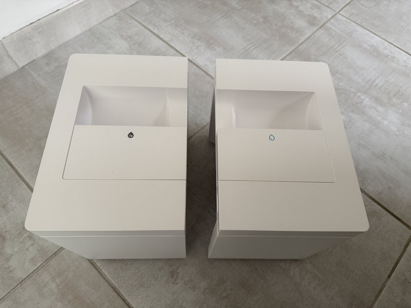 Mova E50 Pro Ultra 13 Réservoirs d’eau propre et d’eau sale du Mova E50 Pro Ultra sortis de la station